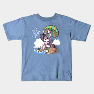 Bunny at the Beach Kids T-Shirt